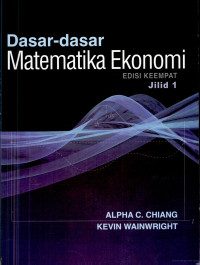 Image of Dasar-dasar matematika ekonomi