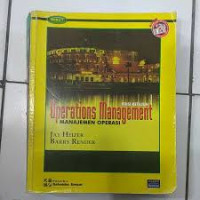 Image of Operations management : manajemen operasi edisi ketujuh